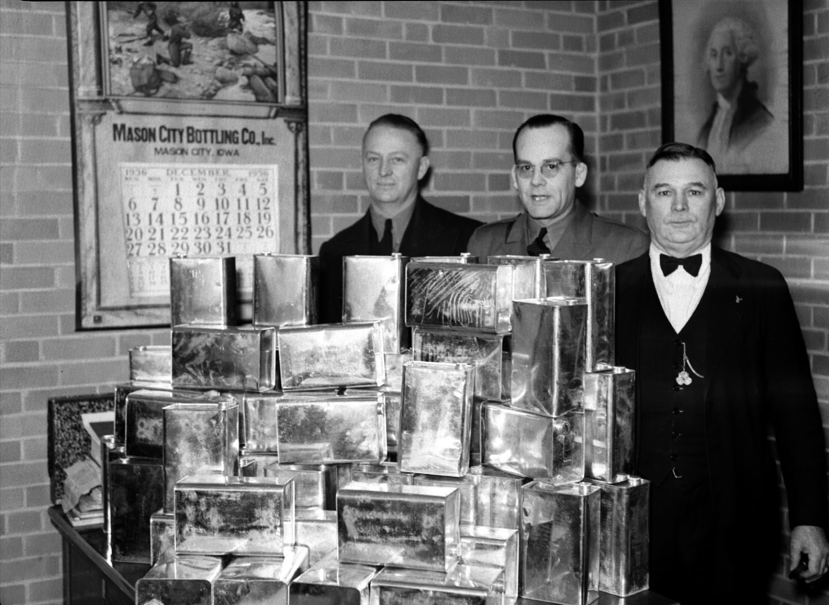 Liquor confiscated at police station
